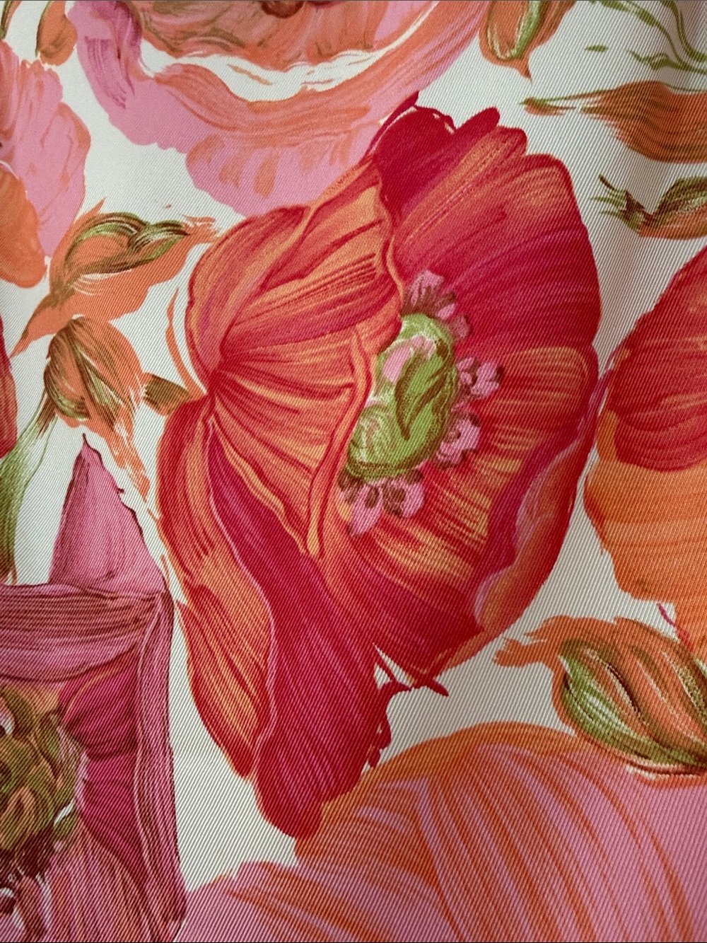 Ann Taylor Floral Midi Dress in Red, Pink, Orange - Picture 3 of 8